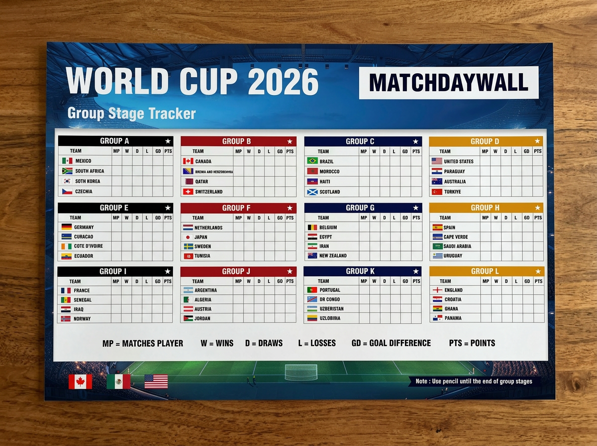 A3 · Group Stage Tracker